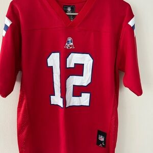 NFL Patriots/ Tom Brady Nylon Jersey Boys Large